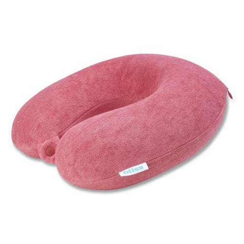 Terry Cloth Neck Pillow, Red