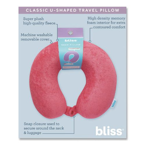 Terry Cloth Neck Pillow, Red