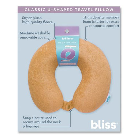 Terry Cloth Neck Pillow, Orange