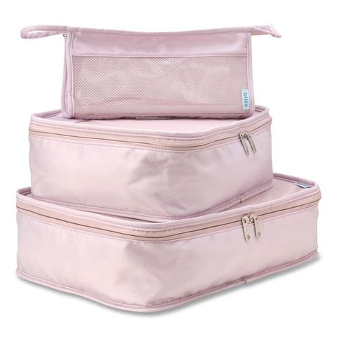 Four-piece Packing Cube Set, Assorted Sizes, Pink