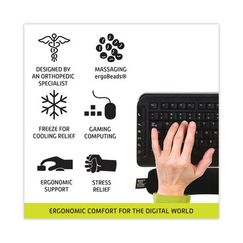 Keyboard Wrist Cushion, 17.75 X 3, Black