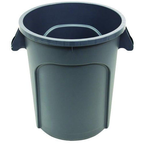 Value-plus Containers, 20 Gal, Low-density Polyethylene, Gray