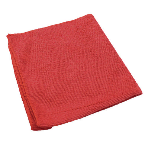 Lightweight Microfiber Cloths, 16 X 16, Red, 240/carton