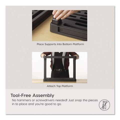 Plastic Shelving Unit, 5 Shelves, 35.9 X 17.9 X 73.4, Black