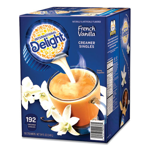 Flavored Liquid Non-dairy Coffee Creamer, French Vanilla, 0.44 Oz Mini Cups, 192/carton