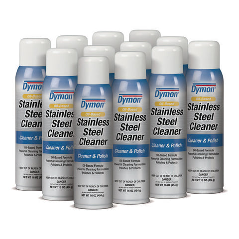 Stainless Steel Cleaner, 16 Oz Aerosol Spray, 12/carton