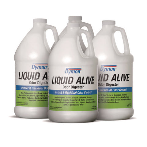 Liquid Alive Odor Digester, 1 Gal Bottle, 4/carton