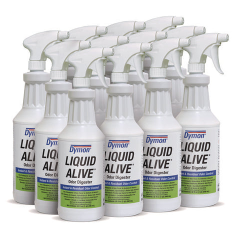 Liquid Alive Odor Digester, 32 Oz Bottle, 12/carton