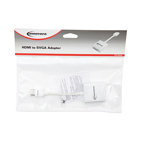 Hdmi To Svga Adapter, 6", White