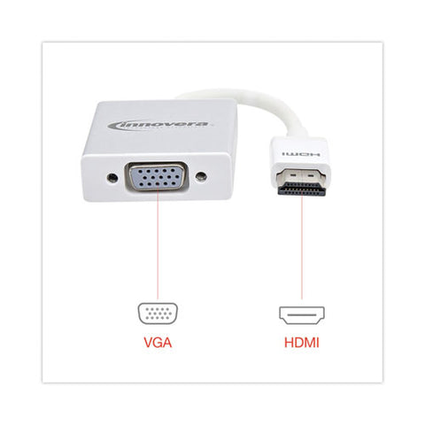 Hdmi To Svga Adapter, 6", White