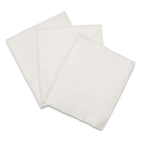 Microfiber Cleaning Cloths, 6 X 7, Unscented, Gray, 3/pack