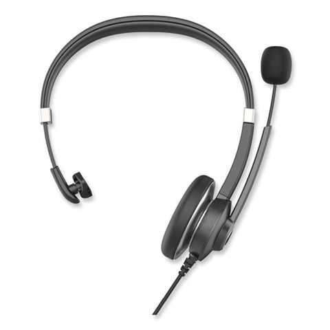 Ivr70001 Monaural Over The Head Headset, Black/silver