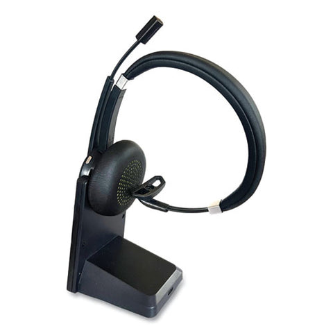 Ivr70002 Monaural Over The Head Bluetooth Headset, Black/silver