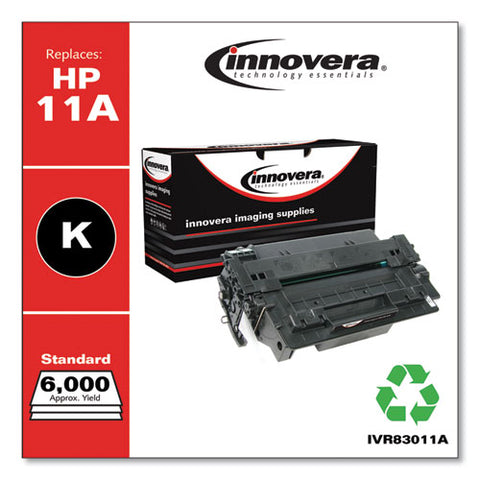 Remanufactured Black Toner, Replacement For 11a (q6511a), 6,000 Page-yield