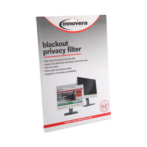 Blackout Privacy Filter For 15.6" Widescreen Laptop, 16:9 Aspect Ratio