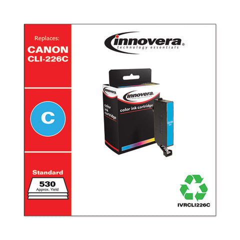 Remanufactured Cyan Ink, Replacement For Cli-226 (4547b001aa), 530 Page-yield