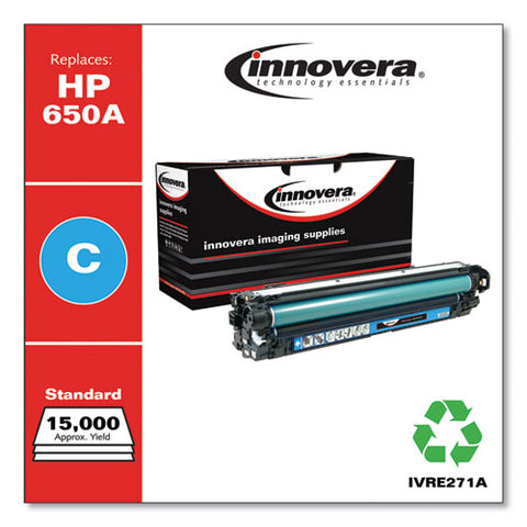 Remanufactured Cyan Toner, Replacement For 650a (ce271a), 15,000 Page-yield