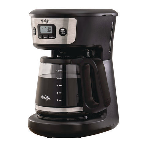 12-cup Programmable Coffee Maker, Black/stainless Steel