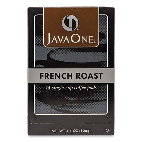 Coffee Pods, French Roast, Single Cup, 14/box