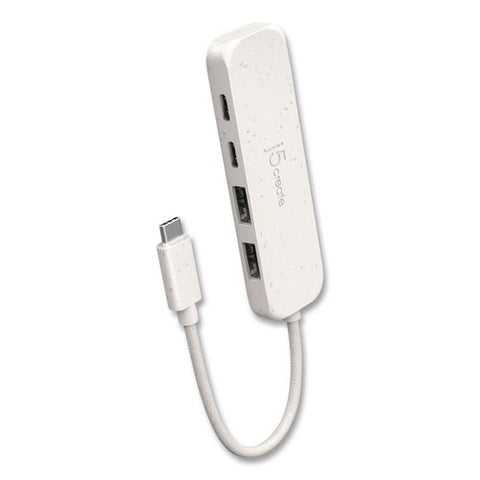 4-port Usb-a/usb-c Hub, Pure White