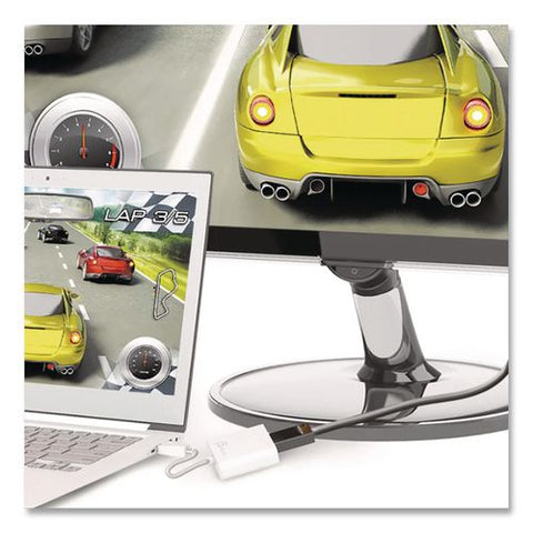 Displayport To Hdmi Adapter, 3.54", White