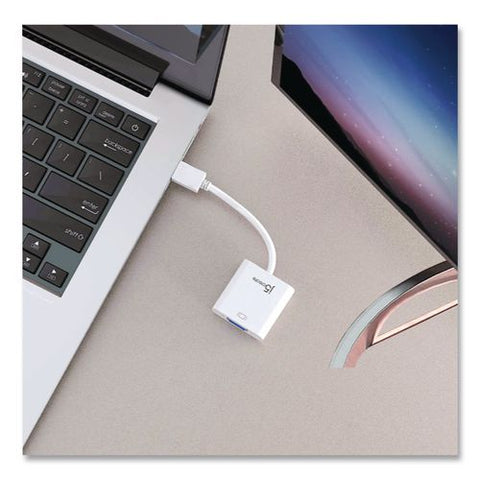 Hdmi To Vga Audio/video Adapter, Hdmi/vga, 1.8", White