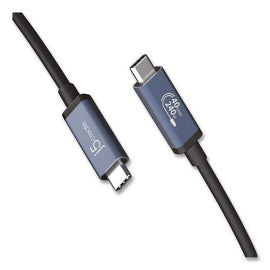 Usb-c To Usb-c Cable, 2.6 Ft, Black/space Gray