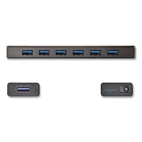 7-port Usb 3.0 Hub, Black
