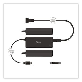 Power Adapter For Dell Inspiron/latitude Laptops, Black