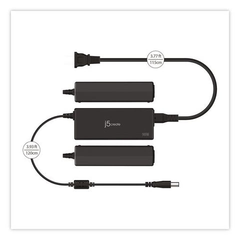 Power Adapter For Dell Inspiron/latitude Laptops, Black