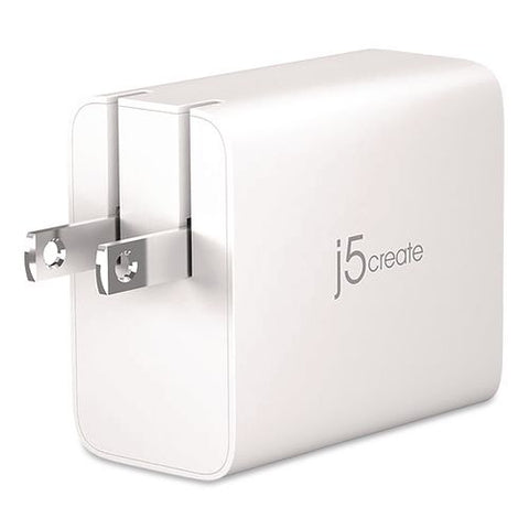 67 W Gan Usb-c/usb-a Two-port Charger, White