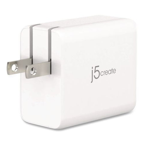 65 W Gan Usb-a/usb-c Three-port Charger, White