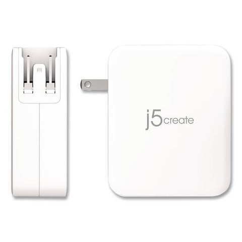 130 W Gan 4-port Charger, White