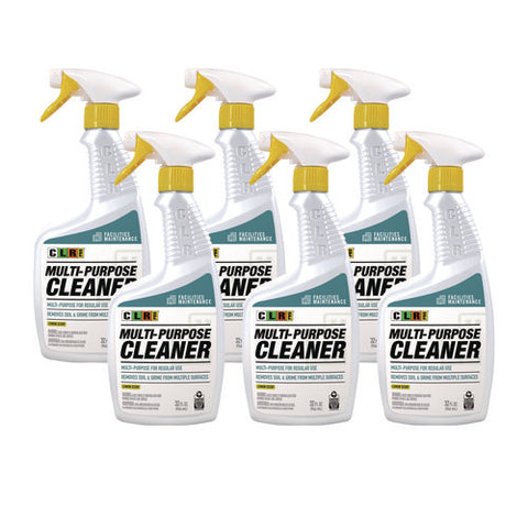 Multi-purpose Cleaner, Lemon Scent, 32 Oz Bottle, 6/carton