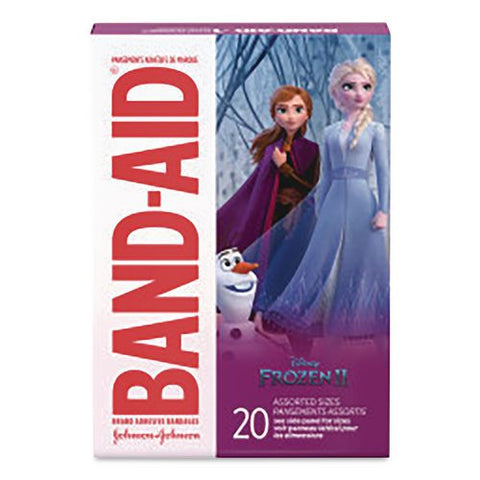 Disney Frozen Ii Adhesive Bandages, Assorted Sizes, 20 Bandages