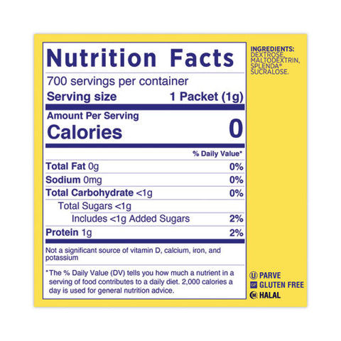 No Calorie Sweetener, 1 G Packet, 700/box