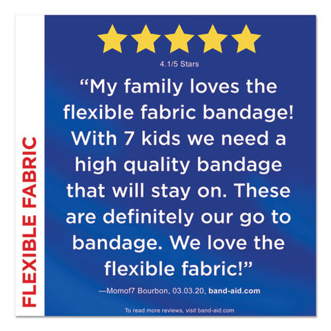 Flexible Fabric Extra Large Adhesive Bandages, 1.75 X 4, 10/box