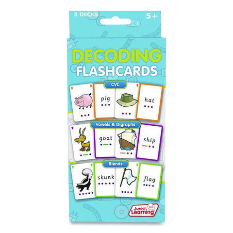 Decoding Flashcards, 3 Decks, Ages 5 And Up