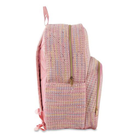Laptop Backpack, Fits Devices Up To 16", 12.5 X 6 X 17, Pink