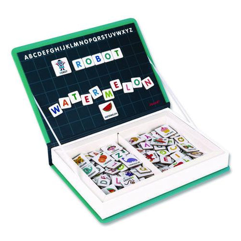 Magneti'books, Alphabet, 142 Pieces (26 Cards, 116 Magnetic Shapes), Ages 3 To 8