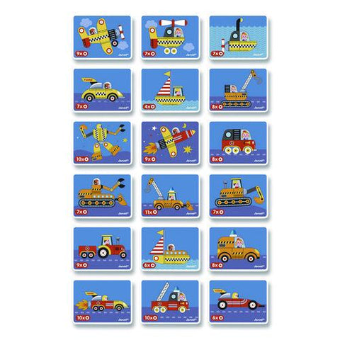 Magneti'books, Racers, 68 Pieces, (18 Cards, 50 Magnetic Shapes), Ages 3 To 8