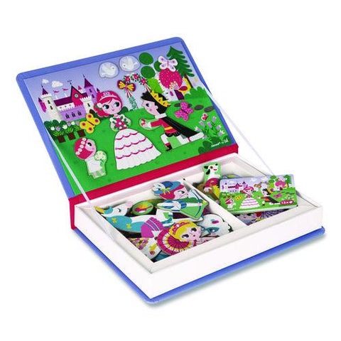 Magneti'books, Princesses, 62 Pieces (7 Cards, 55 Magnetic Shapes), Ages 3 To 8