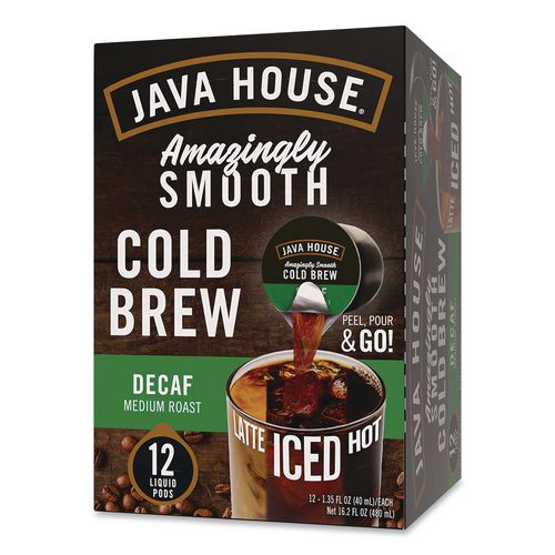 Decaf Cold Brew Coffee Pods, 12/box