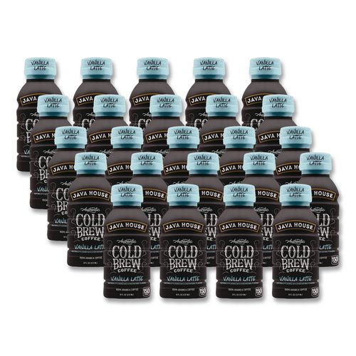 Cold Brew Coffee, Vanilla Latte, 8 Oz Bottle, 24/carton
