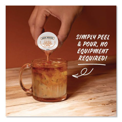 Amazingly Smooth Salted Carmel Latte Cold Brew Coffee Pod, 12/box