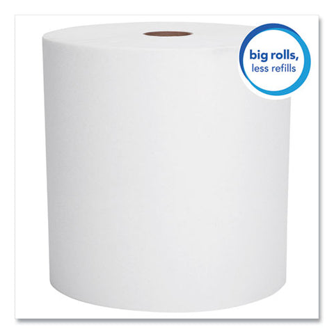 Essential High Capacity Hard Roll Towels For Business, Absorbency Pockets, 1-ply, 8" X 950 Ft, 1.75" Core, White, 6 Rolls/ct