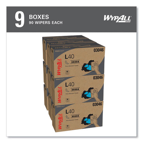 L40 Towels, Pop-up Box, 10.8 X 10, White, 90/box, 9 Boxes/carton