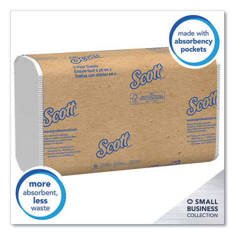 Essential C-fold Towels For Business, Convenience Pack, 1-ply, 10.13 X 13.15, White, 200/pack, 9 Packs/carton