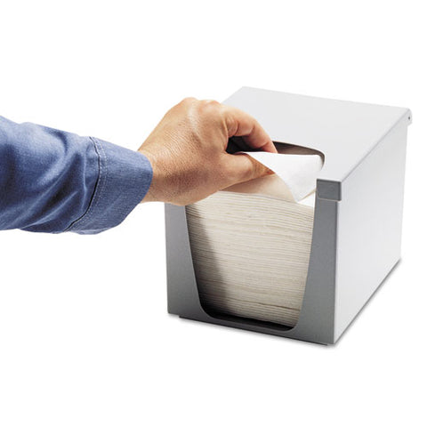 Quarterfold Wiper Dispenser, Plastic, 7.5 X 9 X 7.38, Gray, 6/carton
