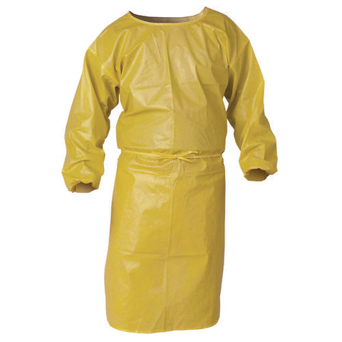 A70 Chemical Spray Protection Smock, One Size Fits Most, Yellow, 25/carton